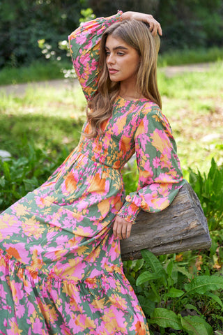 Ashleigh Smocked Bodice Maxi Dress