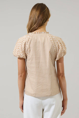 Dream State Avy Button Down Top