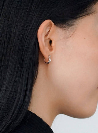 Double Line Mini Hoops: Gold Plated