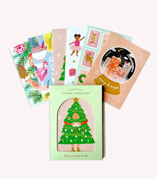 Festive Greeting Card Boxed Set - 6