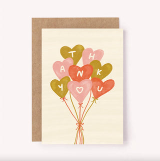 Thank You Balloons Greeting Card