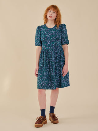 Inez Dress - Fern Beats Emerald