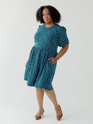 Inez Dress - Fern Beats Emerald