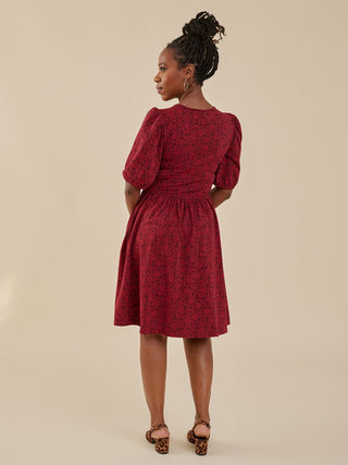 Inez Dress - Crimson Vine