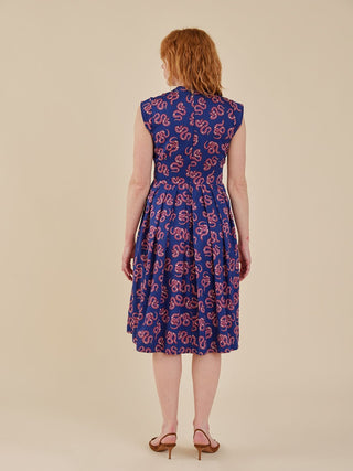 Lucille Dress - Rosy Snakes