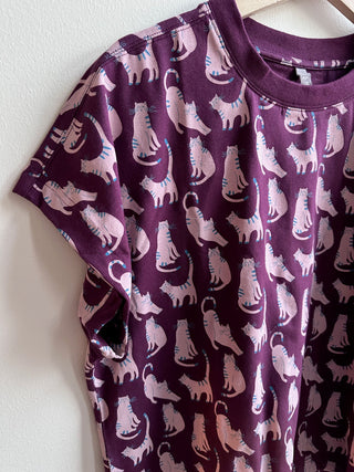 Caitlin Top - Lounge Cats Plum