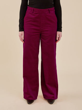 Lucy Pant - Magenta Corduroy