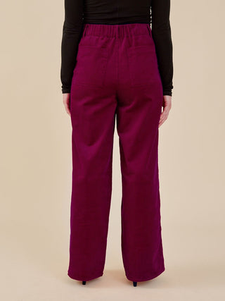 Lucy Pant - Magenta Corduroy
