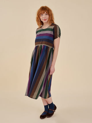 Kavita Dress - Dusk Stripe