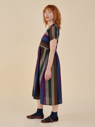 Kavita Dress - Dusk Stripe