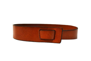 Seaforth Leather Knot Belt - Brown