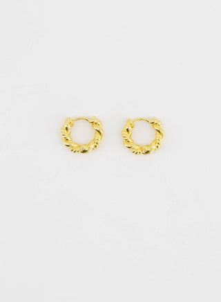 Twist Dual Hoops • Gold