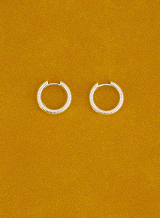 Snake Hoops • Silver