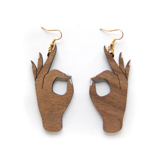 All Good - Hand Earrings (Jarrah)