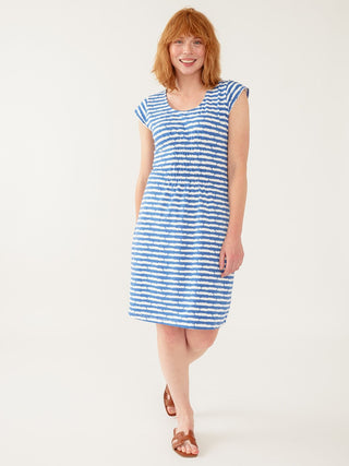 Artsy Traveler Jersey - Cobalt Split Stripe