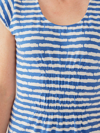 Artsy Traveler Jersey - Cobalt Split Stripe