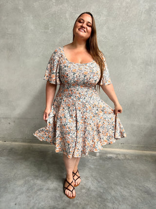 Lucy Dress - Fall Floral