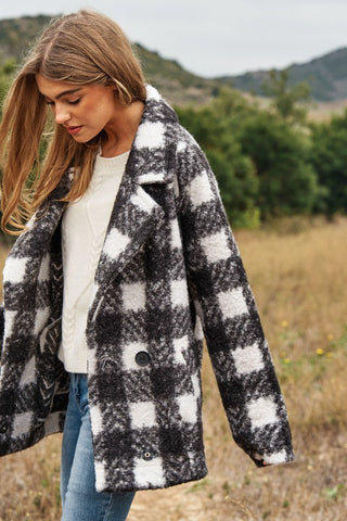 Boucle Double Breasted Coat