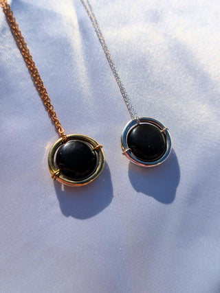 Celeste Pendant - Obsidian