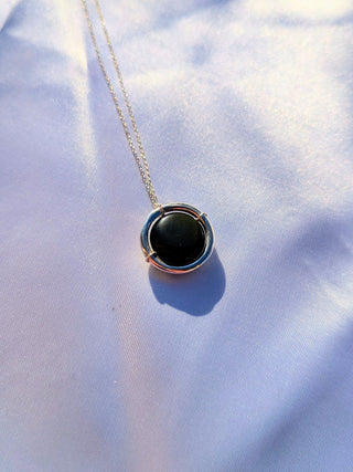 Celeste Pendant - Obsidian