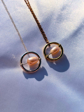 Celeste Pendant - Pink Pearl
