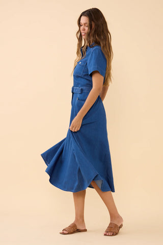 Chambray Safari Dress