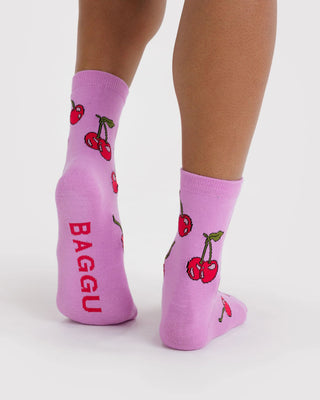 Crew Sock - Cherries