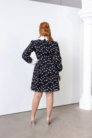 Wednesday Black Star Mini Dress