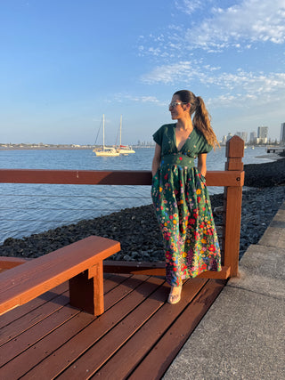 Clarise Dress in Cascading Bloom