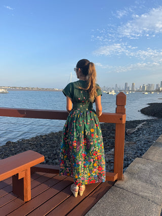 Clarise Dress in Cascading Bloom