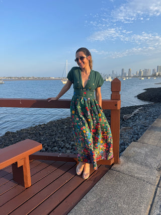 Clarise Dress in Cascading Bloom