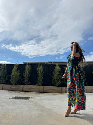Clarise Dress in Cascading Bloom