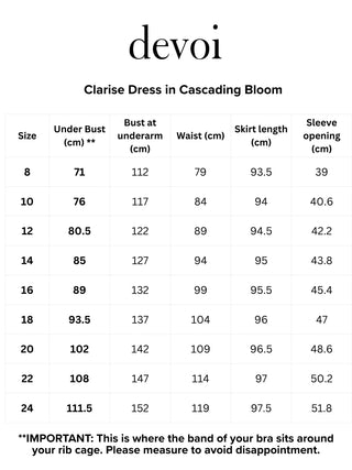 Clarise Dress in Cascading Bloom