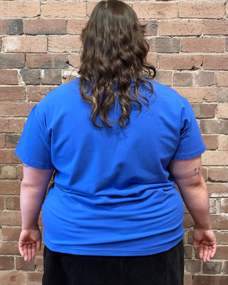 Cobalt Scoop Neck Tee