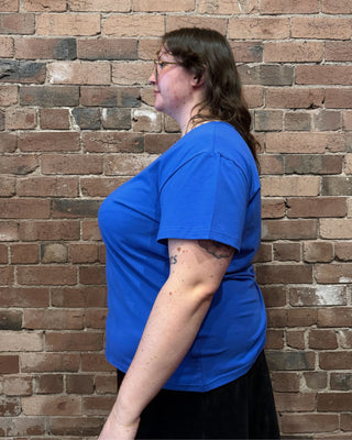 Cobalt Scoop Neck Tee