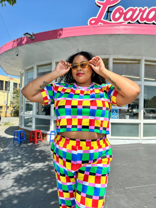 Crop Top - Candy Weave