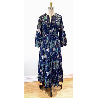 Kokki Dress - Jungleprint Navy