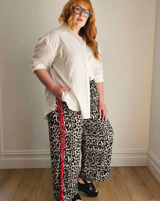Elio Pant in Leopard Print