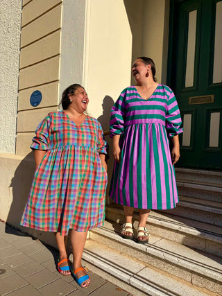 Florence Frock in Heirloom Stripe