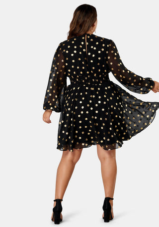 G Spot Print Midi Dress