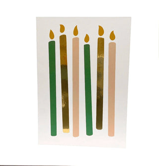 Gold Foil Candles Birthday Card