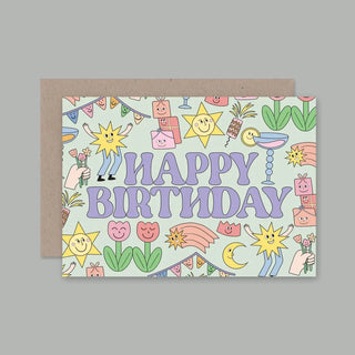 Happy Birthday - Smiley card