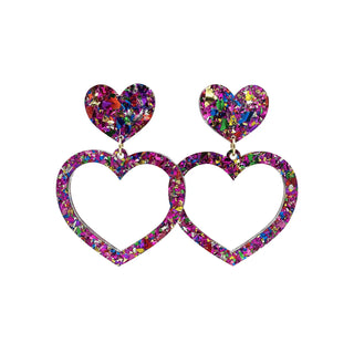 Aladdin Barbie Heart Earrings