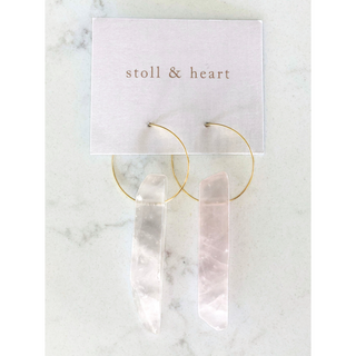 The Henley Rose Quartz - Gold