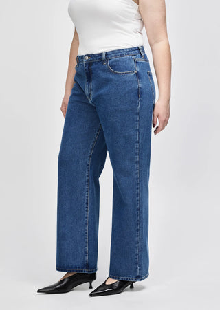 Henri High Waisted Straight Leg Jean - Indigo