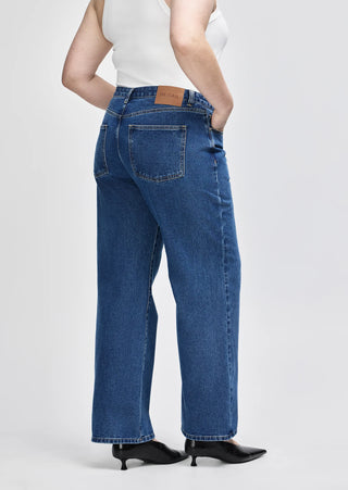 Henri High Waisted Straight Leg Jean - Indigo