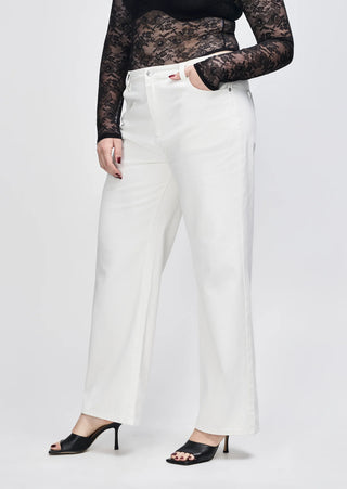 Henri High Waisted Straight Leg Jean - White