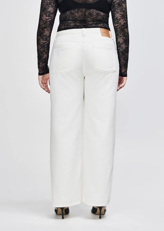 Henri High Waisted Straight Leg Jean - White