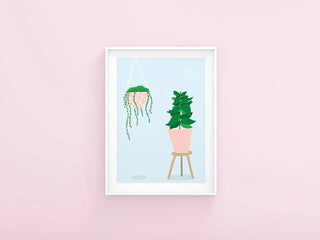 Houseplant Art Print: A4