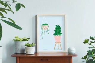 Houseplant Art Print: A4